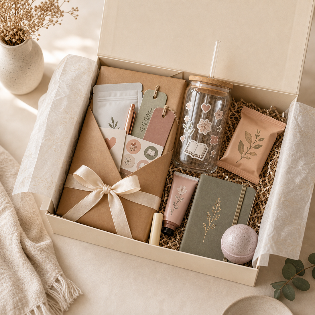 Blind Date with a Book Premium Box Gift Set | Mystery Book Box with Bookish Gifts